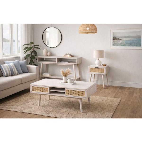 Boraam Cambria 48 in. Wide Rectangle Wood Console Table - Zebrano