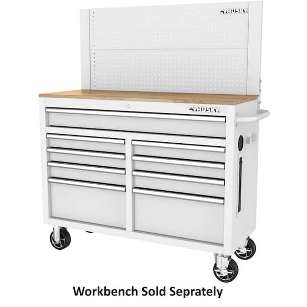 Husky 46 in. White Steel Pegboard Attachment H46PEGBOARDWHT-TL