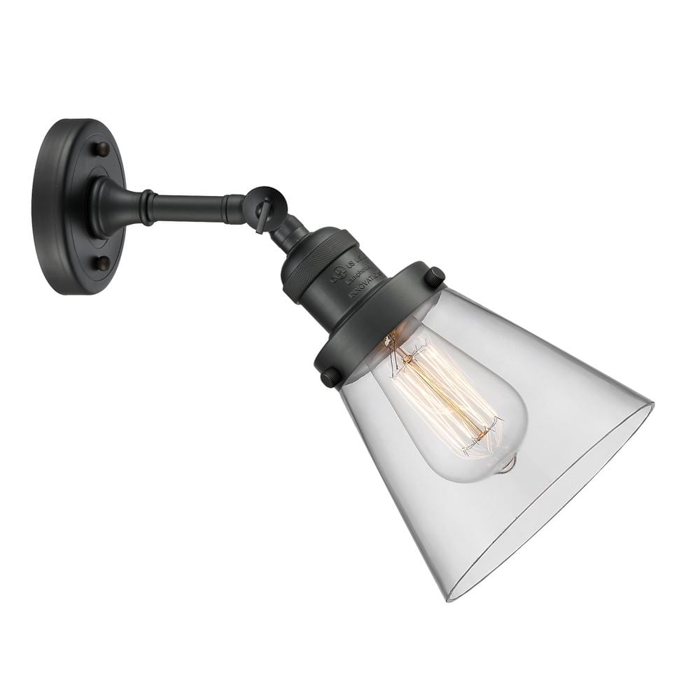 Black Adjustable Brass Dimmable Wall Sconce
