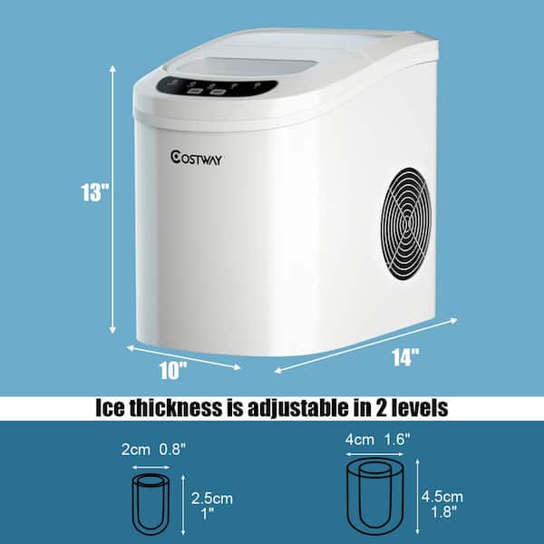 Countertop Ice Maker Machine, 6 Mins 9 Bullet Ice, 26.5lbs/24Hrs, Portable  Ice Maker Machine w/ Self-Cleaning, Pink, USA