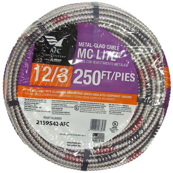 AFC Cable Systems 12/3 x 250 ft. Stranded MC Lite Cable