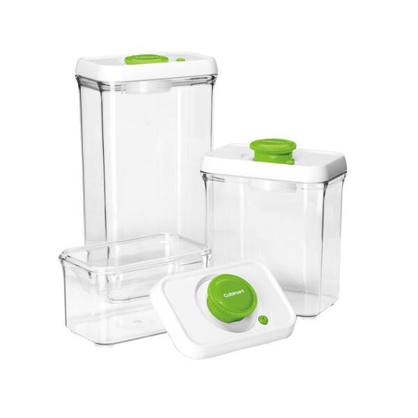 Cuisinart FreshEdge Vacuum-Seal 6-Piece Food Storage System in Green
