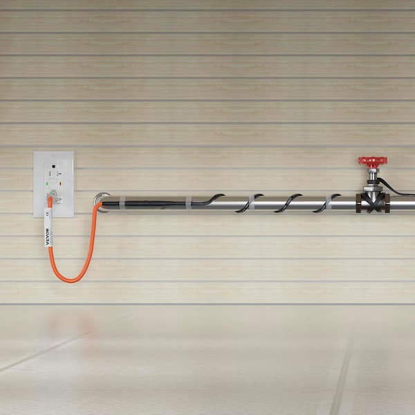 Self-Regulating Pipe Heating Cable, 100 ft. 3-5-W/ft. 110-Volt Heat Tape for Pipes Freeze Protection, Protects PVC Hose