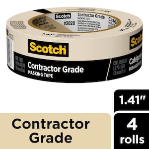 1.88 in. x 60.1 Yds. Multi-Surface Contractor Grade Tan Masking Tape (6  Rolls)