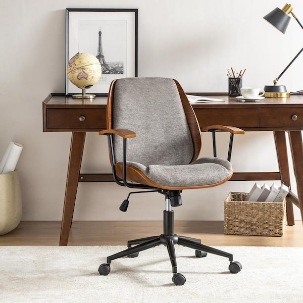JAYDEN CREATION Adrian Tan 24.75 in. W Height-adjustable Swivel