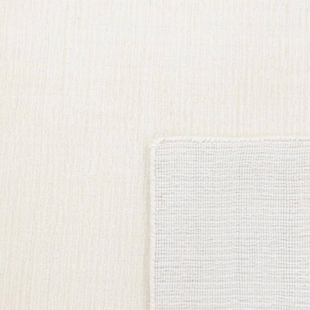 Ivory Elegance 8' x 10' Handmade Wool-Viscose Stripe Area Rug
