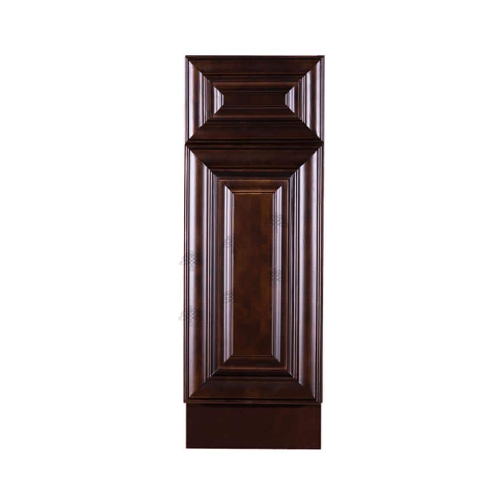 Edinburgh Assembled 21 in. x 34.5 in. x 24 in. Base Cabinet with 1 Door and 1 Drawer in Espresso price history on PriceWatchPro
