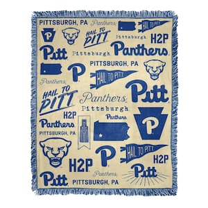 NCAA Mapping Pittsburgh Jacquard Multi-Color Throw Blanket