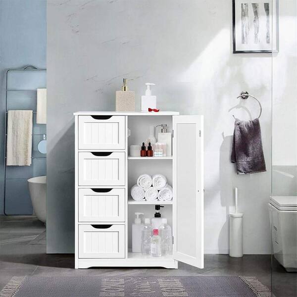 Cádiz 22in. White Linen Storage Cabinet for Bathroom and more