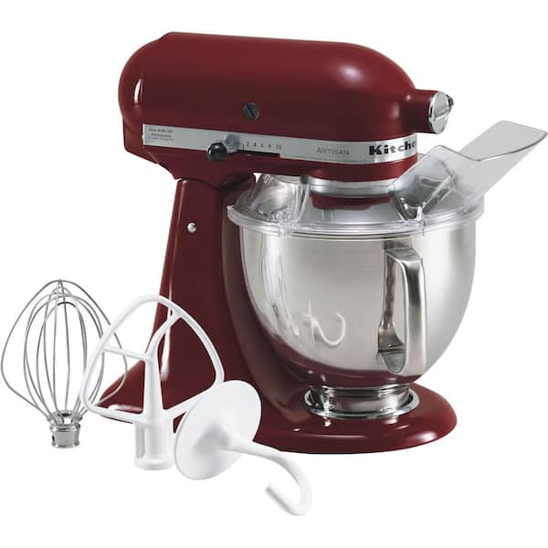 KitchenAid - Artisan 5 Qt. 10-Speed Cinnamon Gloss Stand Mixer with Flat Beater, 6-Wire Whip and Dough Hook Attachments