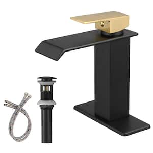 BWE Waterfall Single Handle Single Hole Low-Arc Bathroom