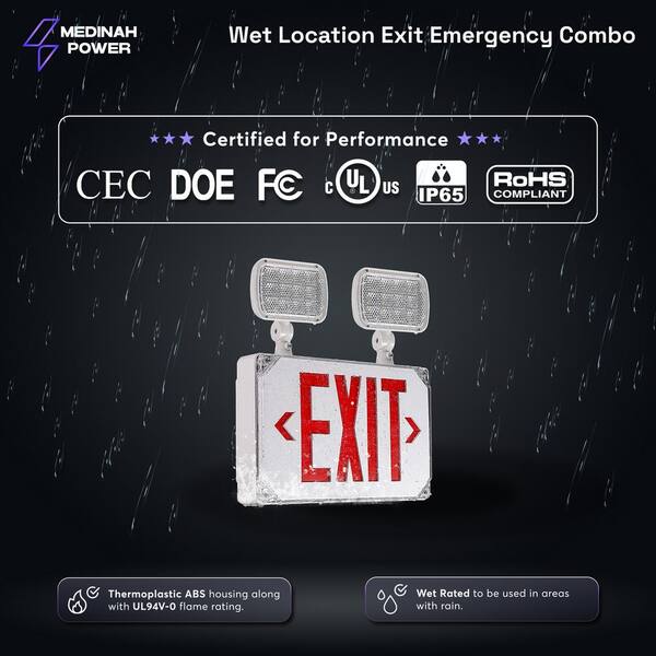 Emergency Lights (Dry Or Damp Location)