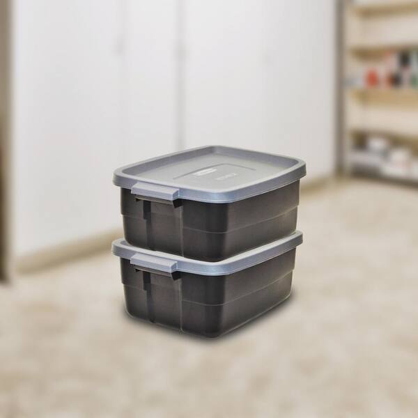 Rubbermaid Gallon Tote Rubbermaid Roughneck Tote Storage Tote Container In  Black