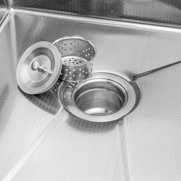 Golden Vantage HEX 33 in. Drop-in Single Bowl Stainless Steel