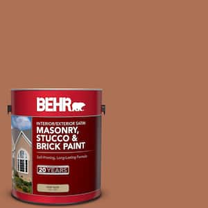 1 gal. #PPU3-15 Glazed Pot Satin Interior/Exterior Masonry, Stucco and Brick Paint