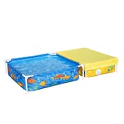 My First Frame 83.86 in. x 18.03 in. Rectangular 12.01 in. Kiddie Pool and Sandpit with Cover