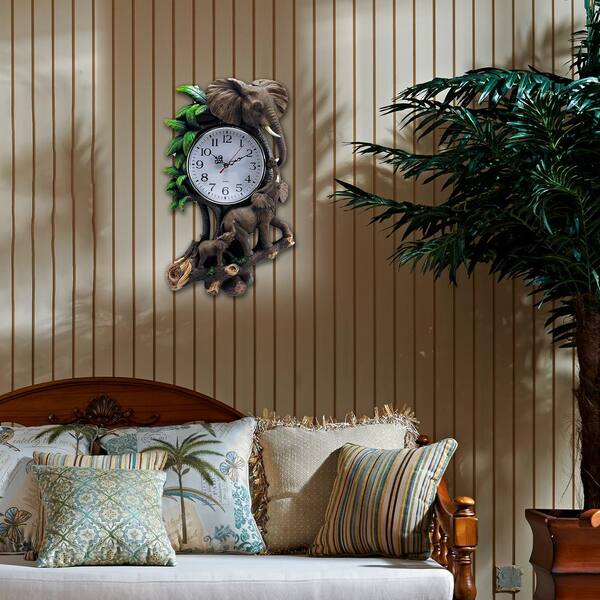 17.5 in 3D Elephant Wall Clock 