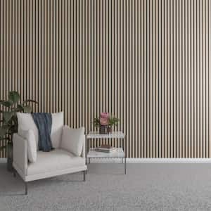 94 in. H x 1 in. W Slatwall Panels in Hickory 42-Pack