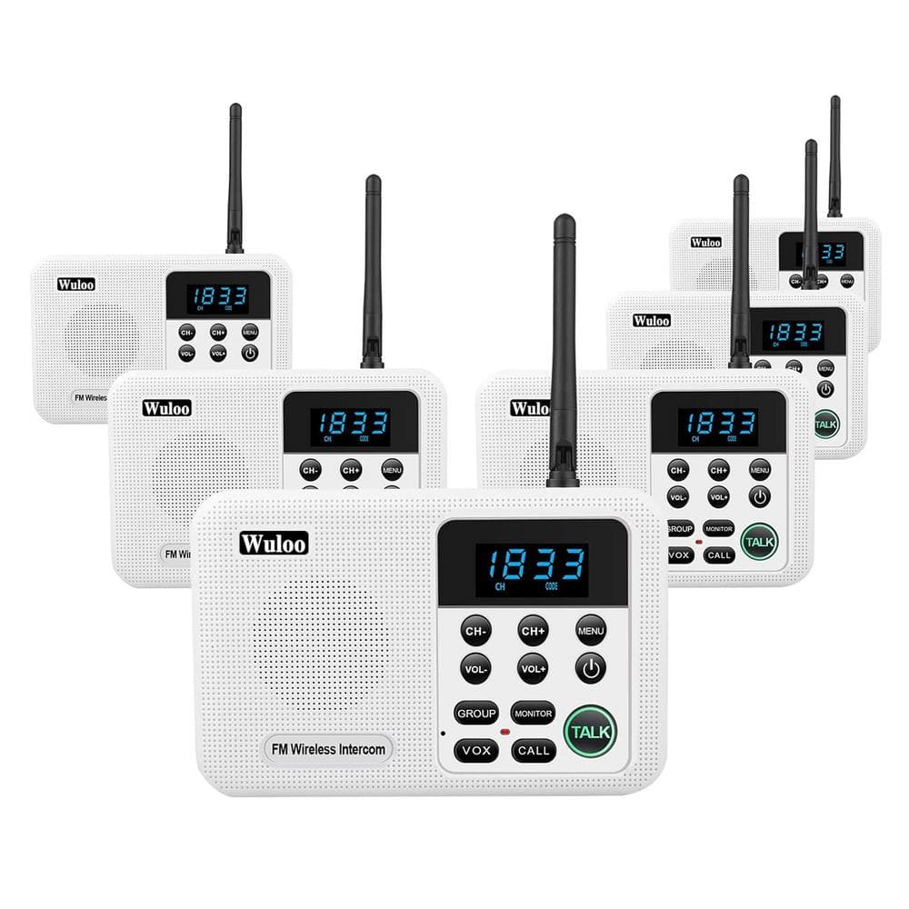 Wireless Home Intercom for House with 1 Mile Range 22 Channel 100 Digital C