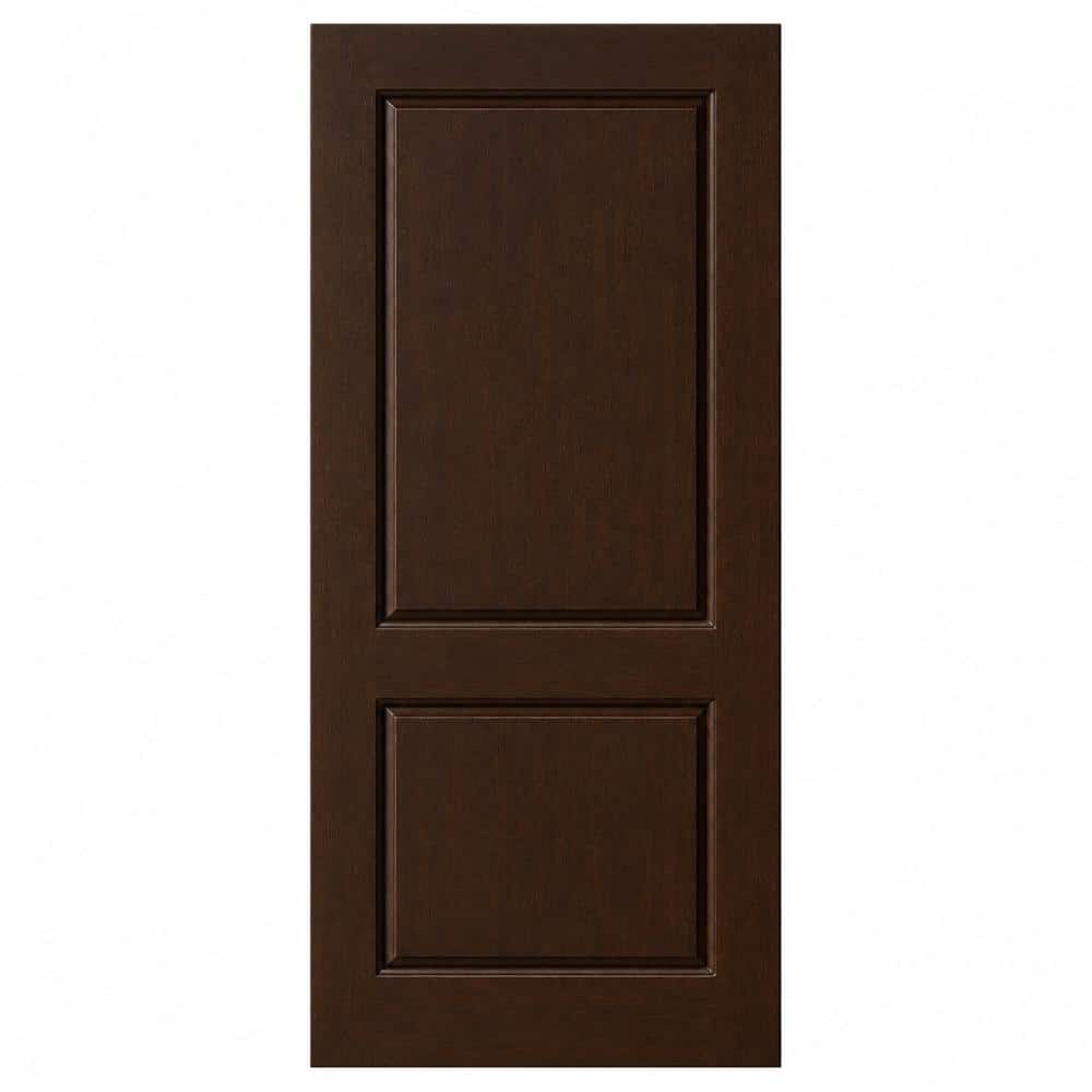 Two Panel Sliding Barn door 79in.X 32in. in Dark Walnut Thermal-Foil with Matte Black sliding Hardware price history on PriceWatchPro