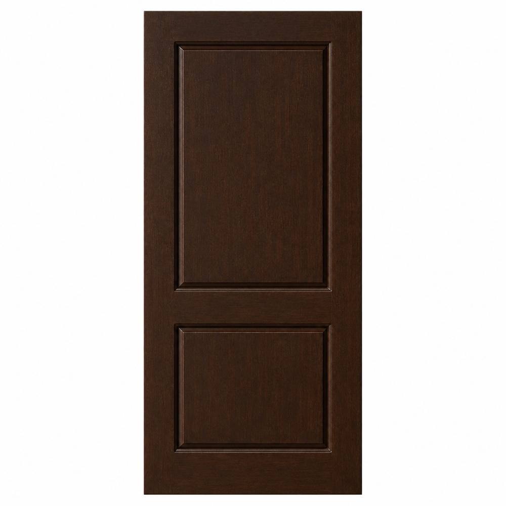 Two Panel Sliding Barn door 84in.X 28in. in Dark Walnut Thermal-Foil with Matte Black sliding Hardware price history on PriceWatchPro