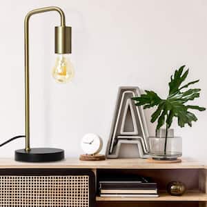 Industrial Desk Lamp, 15.5". 100% Metal Lamp, UL Certified Ceramic E26 Socket, Minimalist Design for Home Decoration.