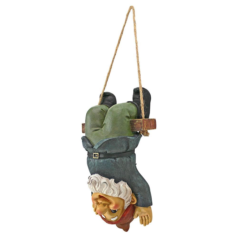 Alfie the Acrobat Gnome on Faux-Wood Swing