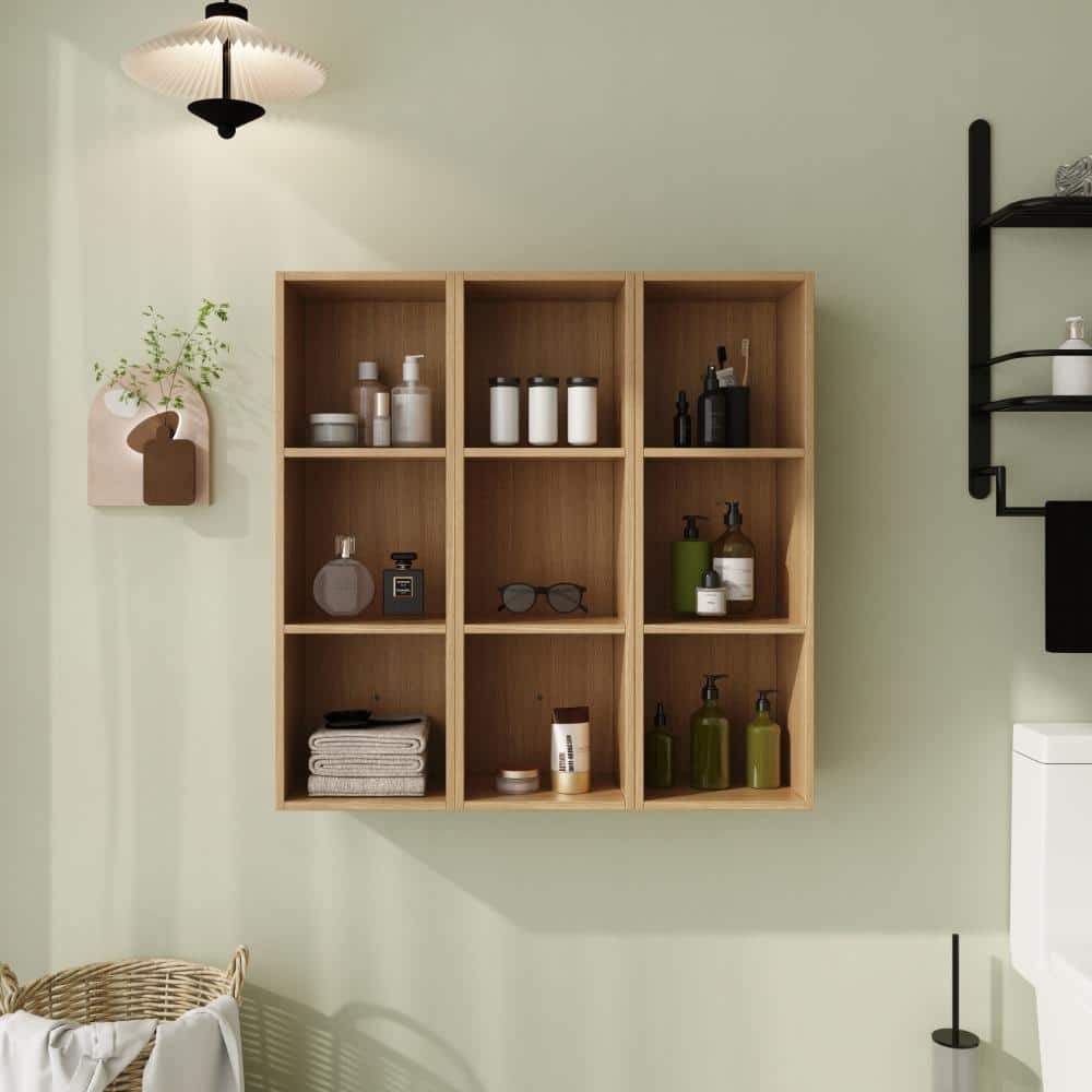36 in. Unassembled Plywood Bathroom Storage Wall Cabinet in Light Oak price history on PriceWatchPro
