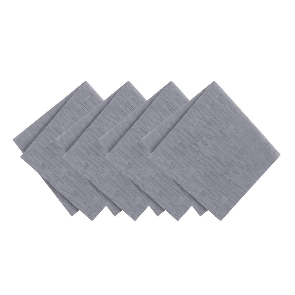 "Continental Solid Texture Water Resistant Napkins, Set of 4, Gray - 17""W x 17""L" price history on PriceWatchPro