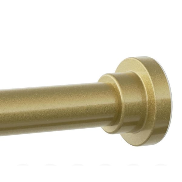 102 in. Adjustable Shower Curtain Rod, 1 in. Diameter Heavy Duty Tension Shower Rod, Gold
