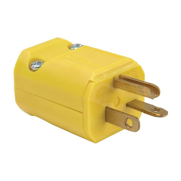 Legrand Pass & Seymour MaxGrip M3 20 Amp 250-Volt NEMA 6-20P Straight Blade Plug, Yellow