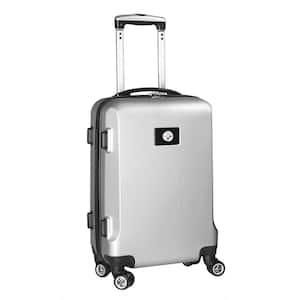 NFL Pittsburgh Steelers Silver 21 in. Carry-On Hardcase Spinner Suitcase