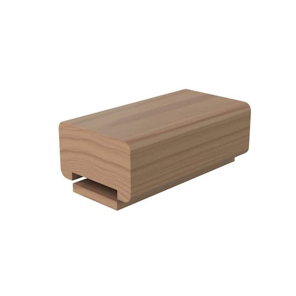 1.625 in. D x 2.75 in. W x 120 in. L Unfinished Poplar Wood Straight Handrail