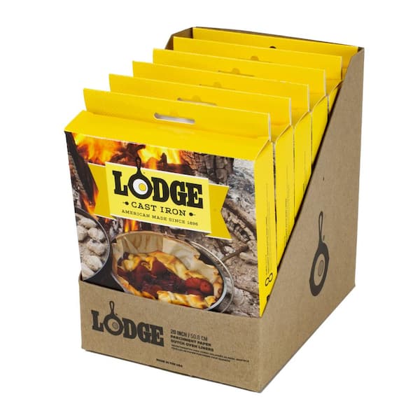 Lodge 20 in. Parchment Paper Dutch Oven Liners (Set of 8)