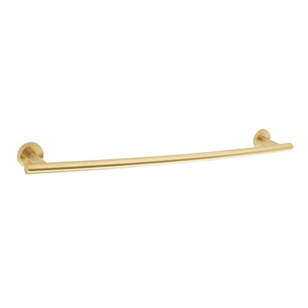 Arrondi 24 in. Towel Bar in Brushed Bronze/Golden Champagne