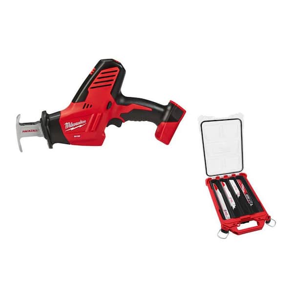 M18 18V Lith-Ion Cordless HACKZALL Recip Saw & 9 in. 8 TPI Metal Cut NITRUS Torch Recip Saw Blade Set w/ PACKOUT (22-Pk)