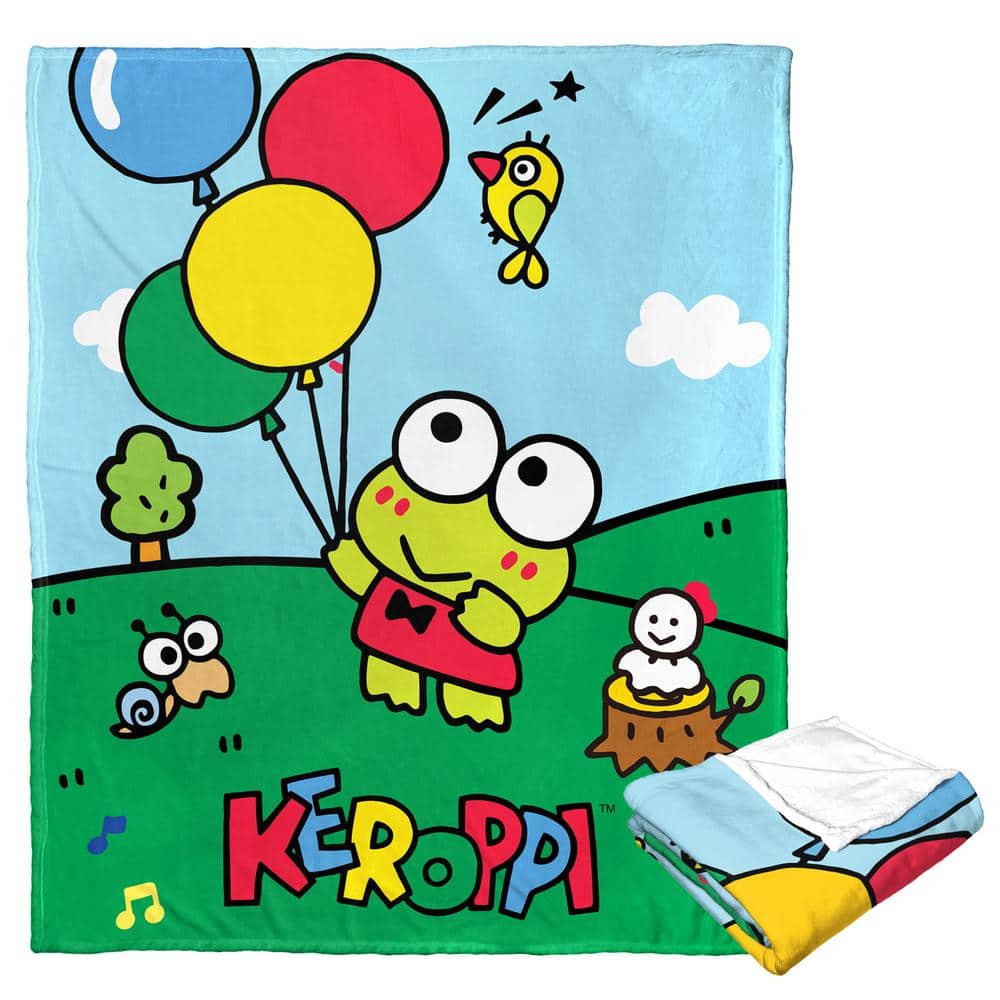 THE NORTHWEST GROUP Keroppi Fly Away Frog Silk Touch Throw Blanket