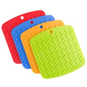 Silicone Multicolor Pot Holder (4-Pack)
