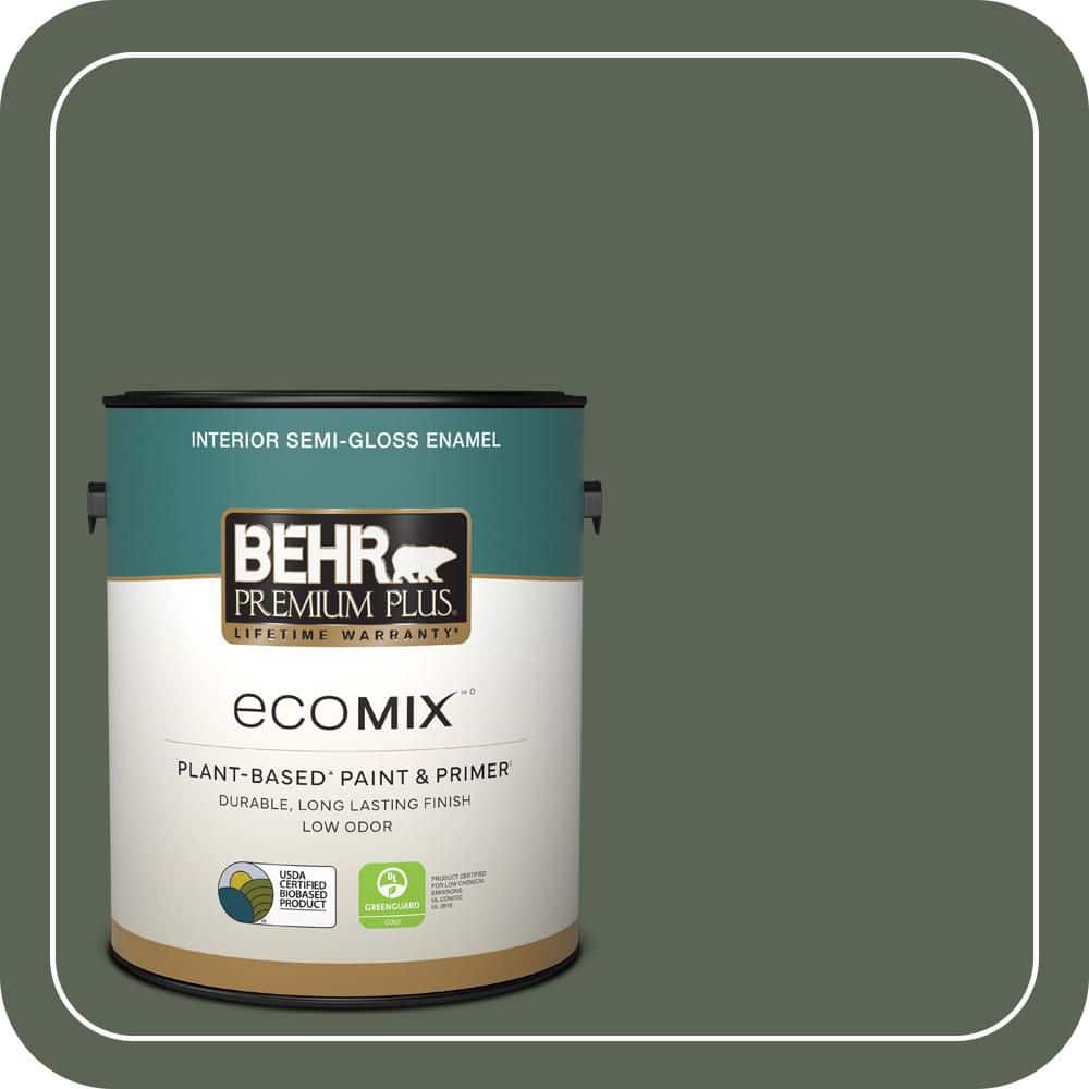 1 gal. #T13-16 Pine Cone Pass Semi-Gloss Enamel EcoMix Plant-Based Interior Paint & Primer price history on PriceWatchPro