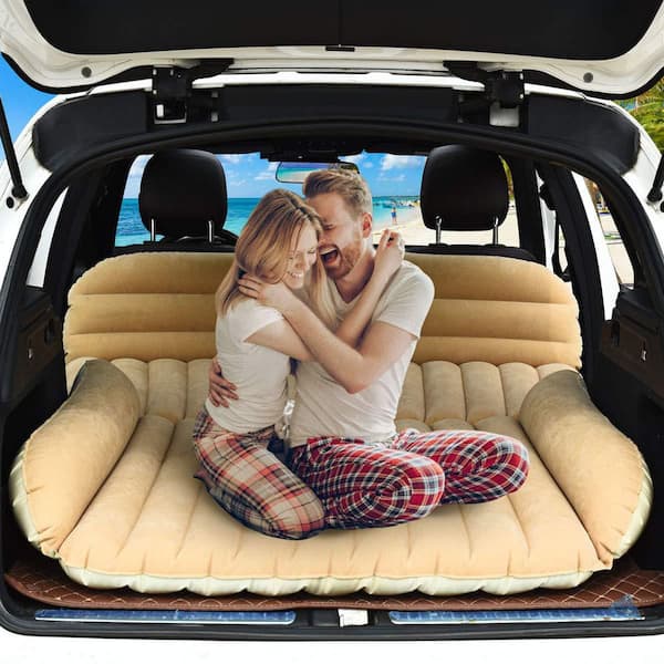 Portable Pillow Car SUV Back Seat Sleeping Inflatable Mattress Bed