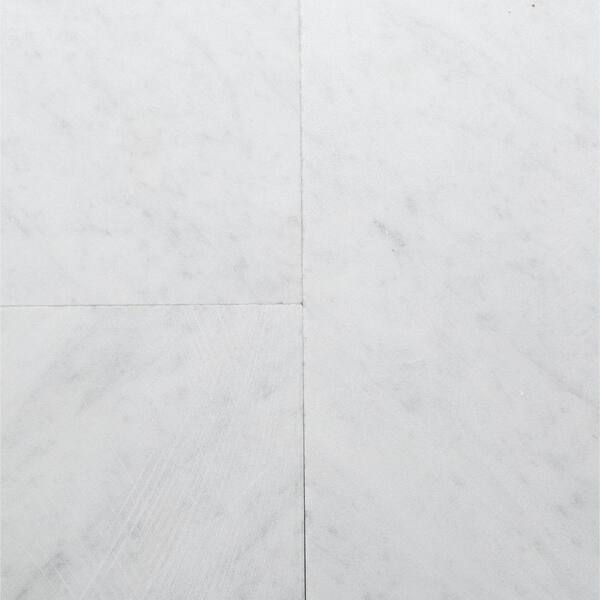 Daltile Natural Stone Collection Carrara White 12 In X 12 In Polished Marble Floor And Wall Tile 10 Sq Ft Case M70112121l The Home Depot