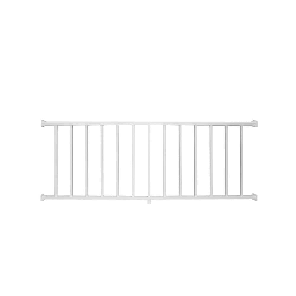 EZ Handrail 8 ft. x 42 in. Textured Black Aluminum Baluster Railing Kit  EZ8CHB - The Home Depot