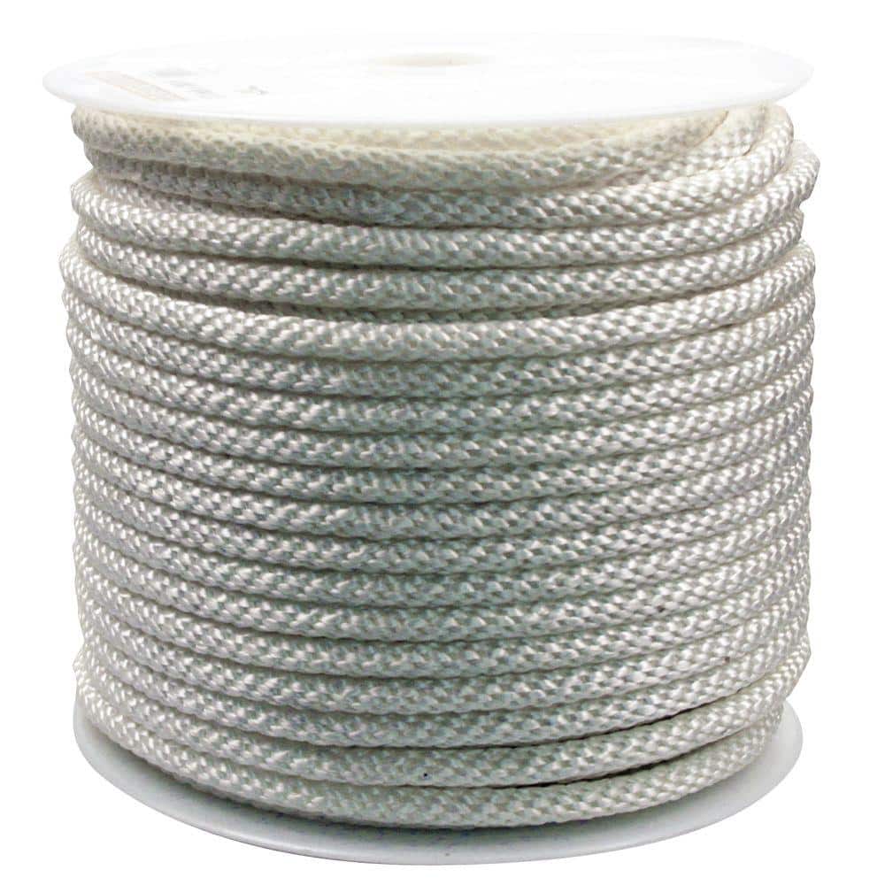 Rope King 1/2 in. x 400 ft. Twisted Nylon Rope White TN-12400 - The Home  Depot