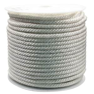 1/2 in. x 300 ft. Solid Braided Nylon Rope White