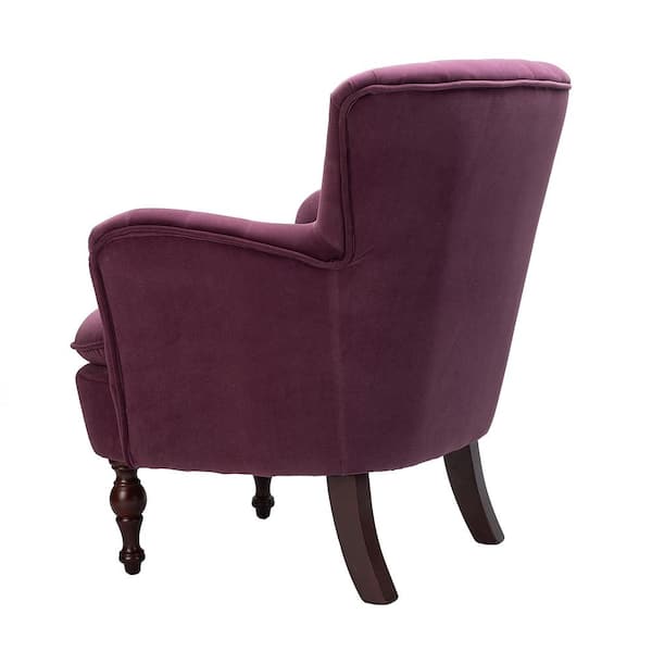 small purple armchair