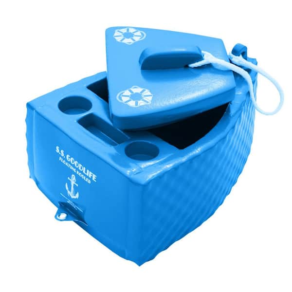 TRC Recreation Floating Super Soft Goodlife 18 Can Drink Cooler for Pool/Hot Tub, Blue