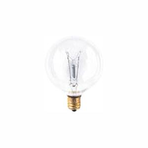 60-Watt G16.5 Clear Dimmable (E12) Candelabra Screw Base Warm White Light Incandescent Light Bulb, 2700K (40-Pack)