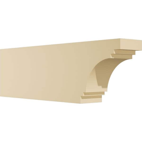 Ekena Millwork Standard Pescadero 3 in. W x 6 in. H x 20 in. D Signature Urethane Rafter Tail Outlooker