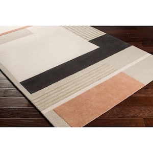 Ekene Khaki Geometric 8 ft. x 10 ft. Indoor Area Rug