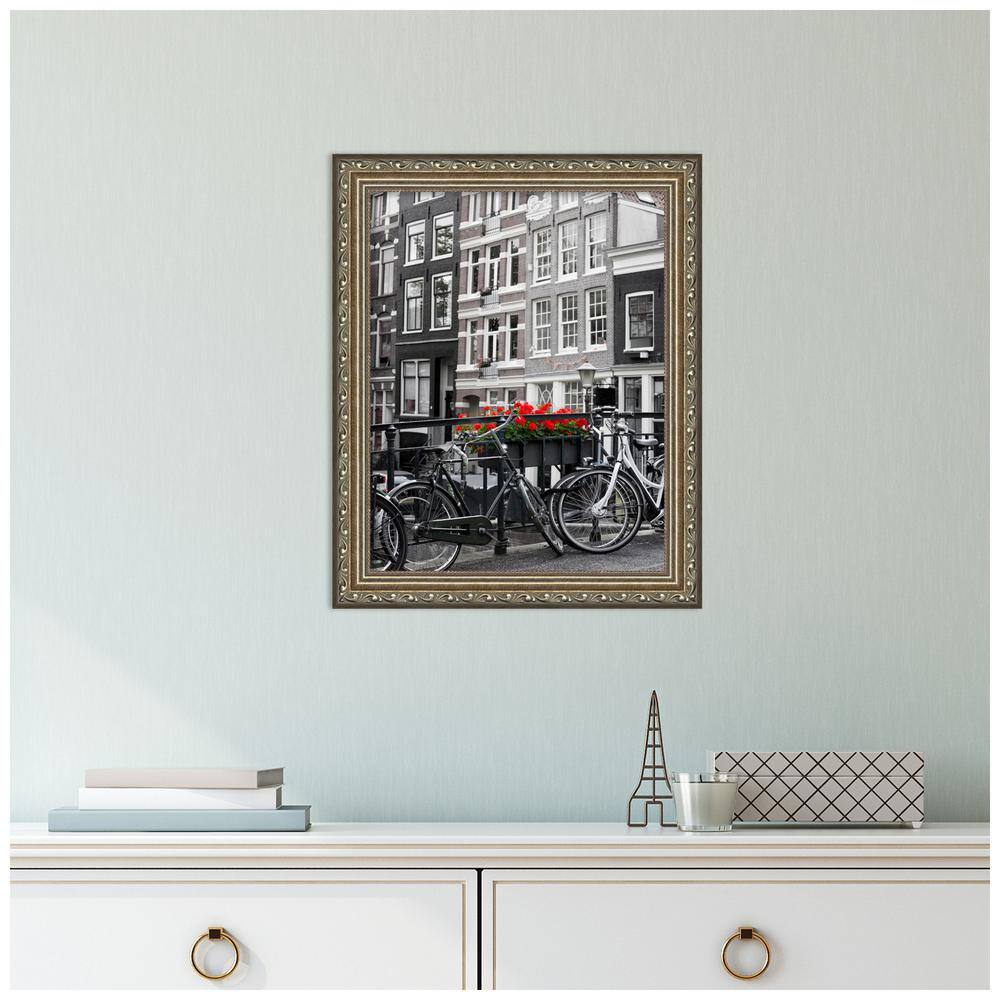 Parisian Silver Ornate Wood 11x14 Wall Picture Frame